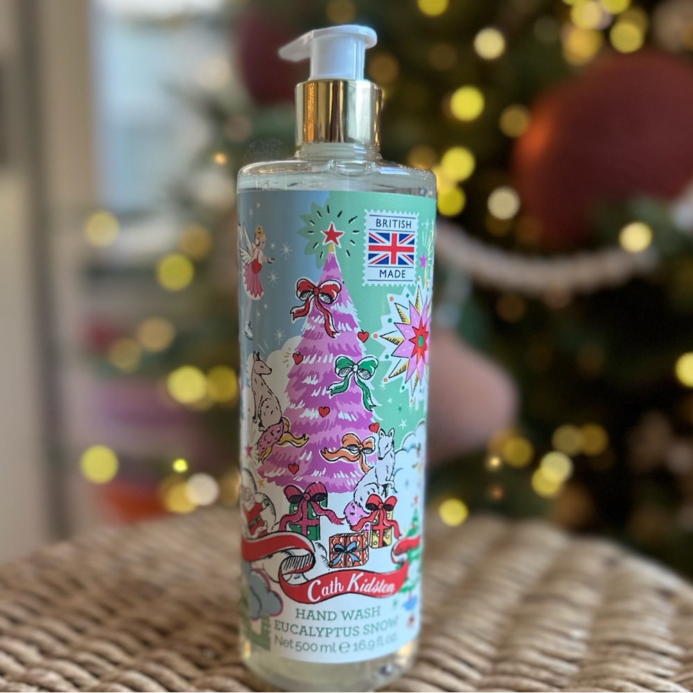 Cath Kidston Christmas Holiday Hand wash Eucalyptus snow soap 16.9 fl oz